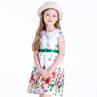 Party Wear Dresses One Piece for Girls Kid′s Clothes T-009