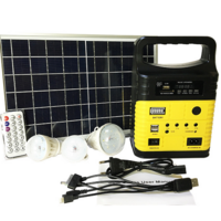 Wholesale portable power solar generator with Bluetooth MP3 and radio and light