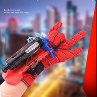 2024 Unisex Superhero Spider-Man Launcher Mitten With Bullet Set Soft ABS PC Materials Hot Children's Educational Toy