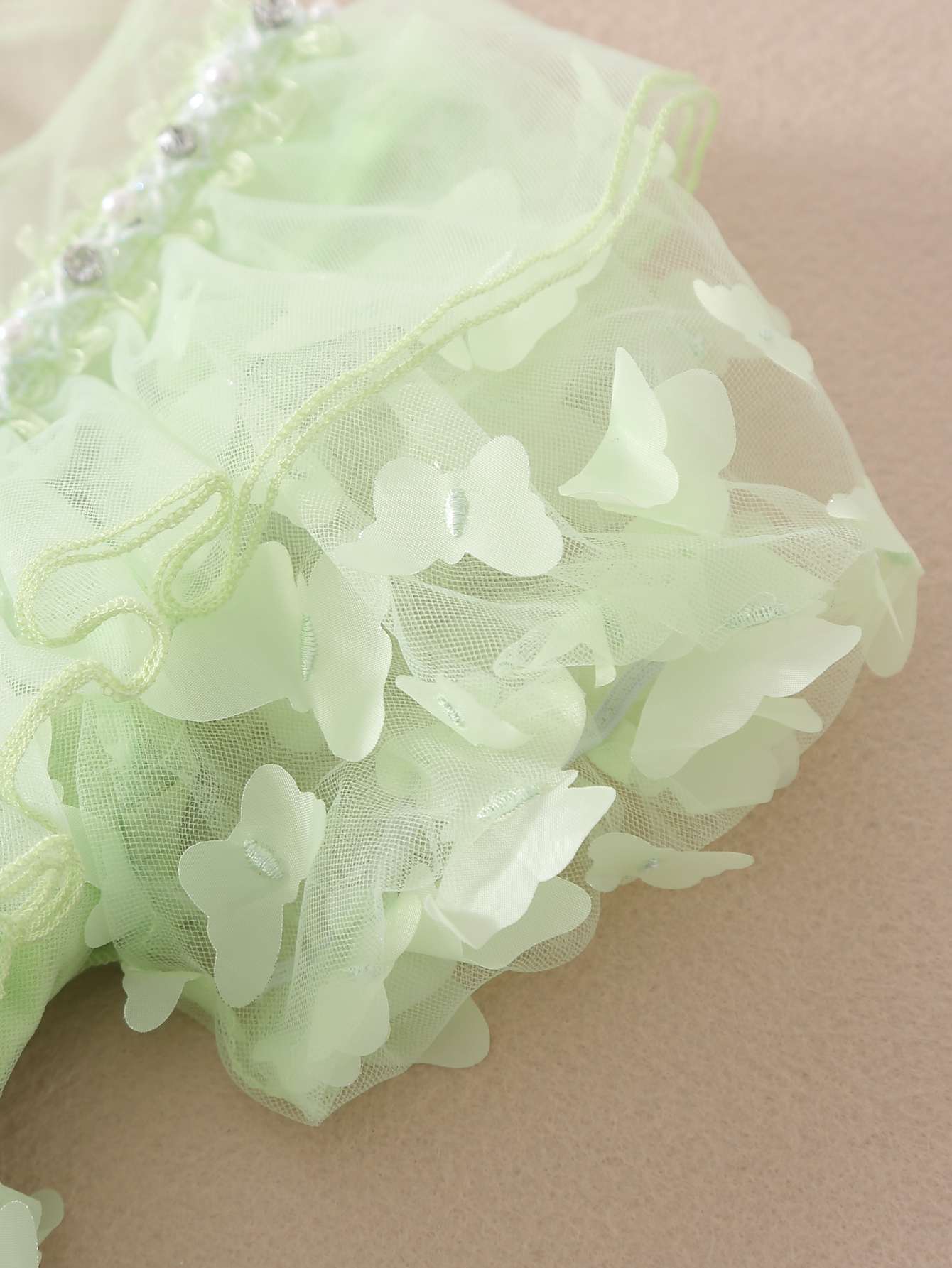 girls dresses polyamide mesh dress fairy Zhili manufacturer green butterfly