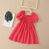 macys fancy kids girls party kmart dresses red flower 8Y to 14Y wholesale retailer small MOQ