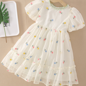 milk white mesh dress with back green bowknot kiki size 10 kids little girls target dresses free sample