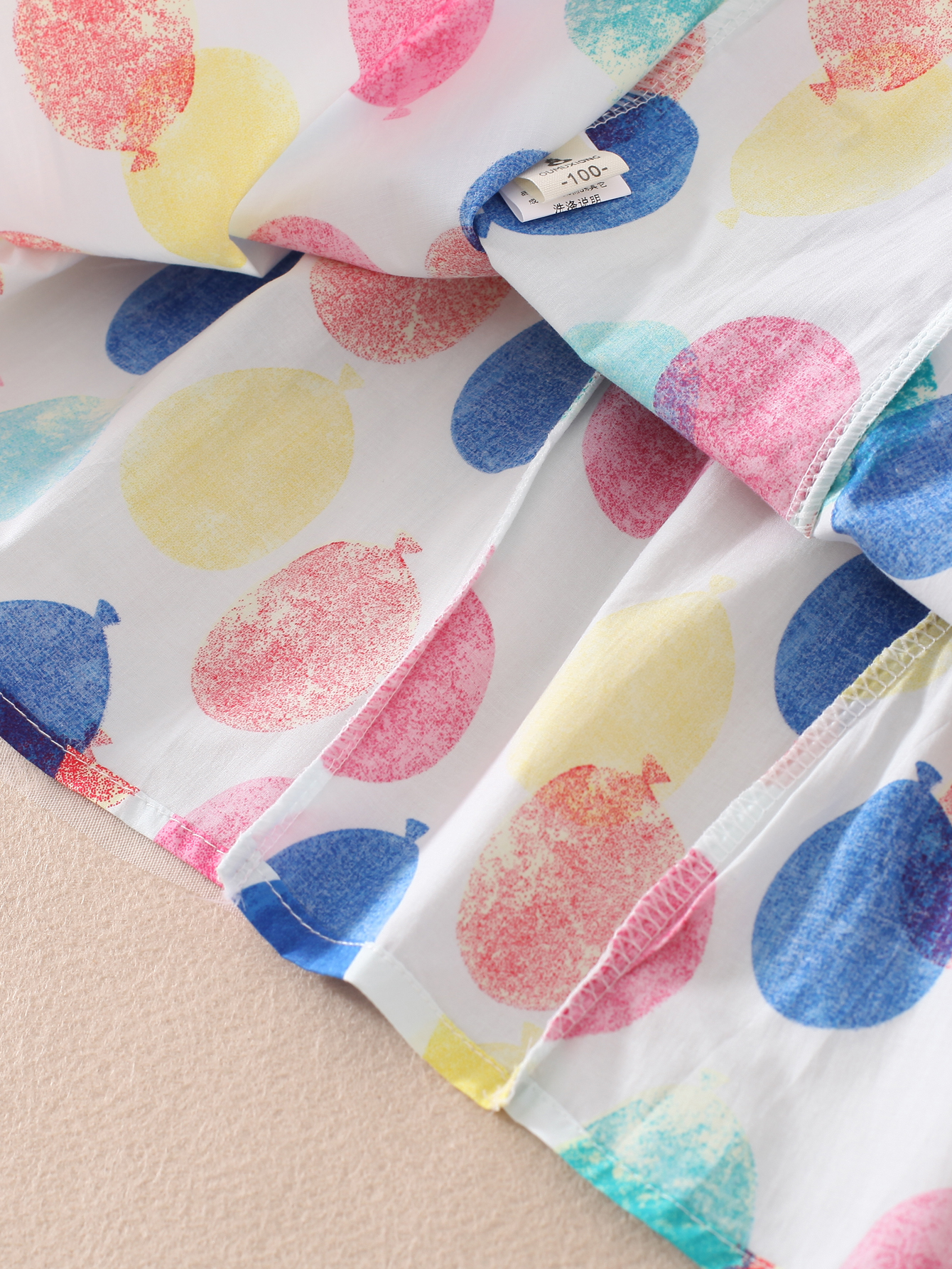 Australia baby girls handmade types of children's dresses balloon pattern sleeveless wholesale
