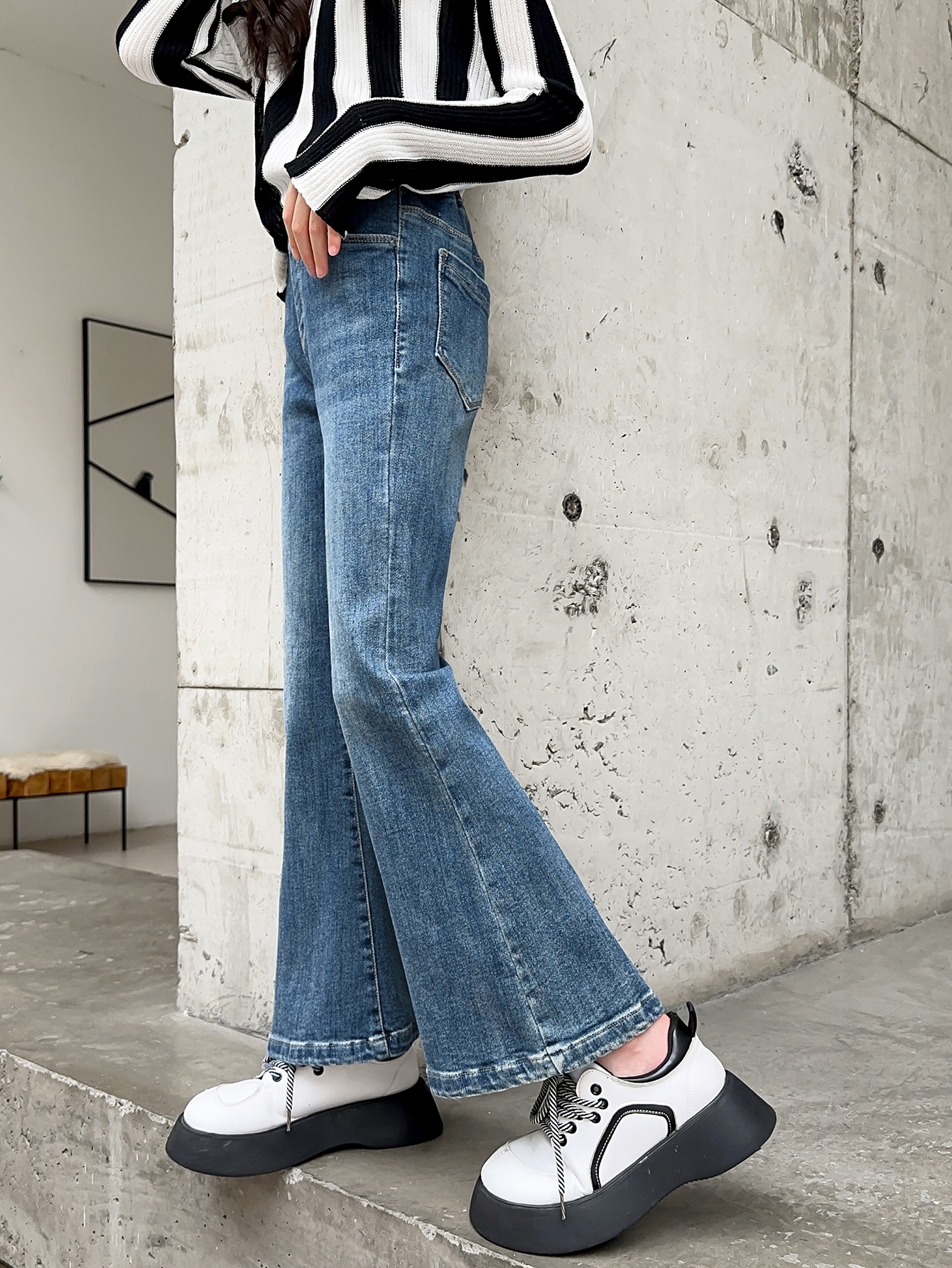 new fashion bell-bottoms kids girls discount jeans size 10 hart teen girls pants fast shipping