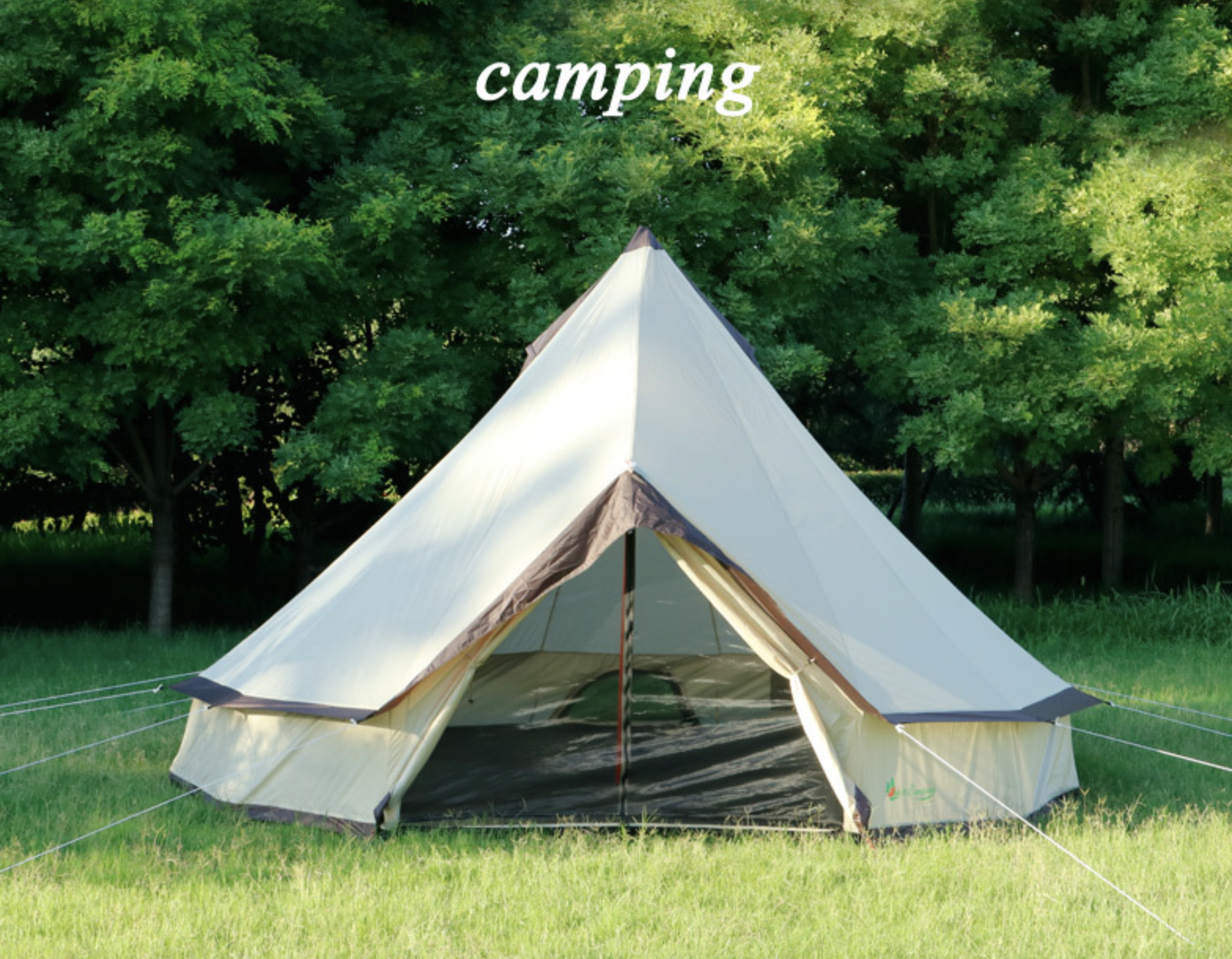 Simple light Weight Indian Style Bell Tent