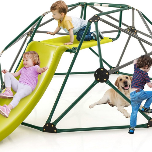 GYM kids playground climbing dome climber with slider