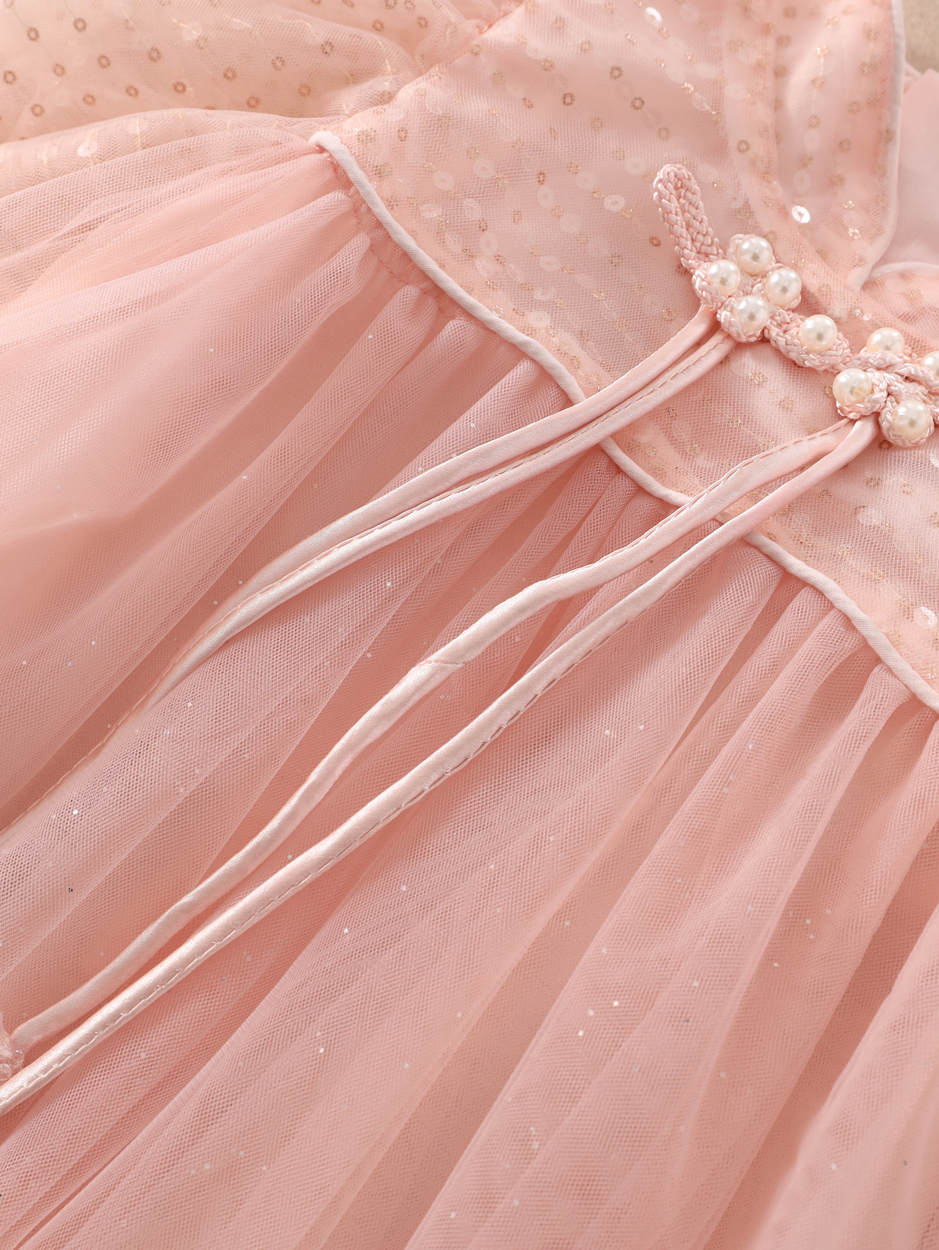 Pink mesh girls dresses Cheongsam qipao kids clothing websites brands top quality