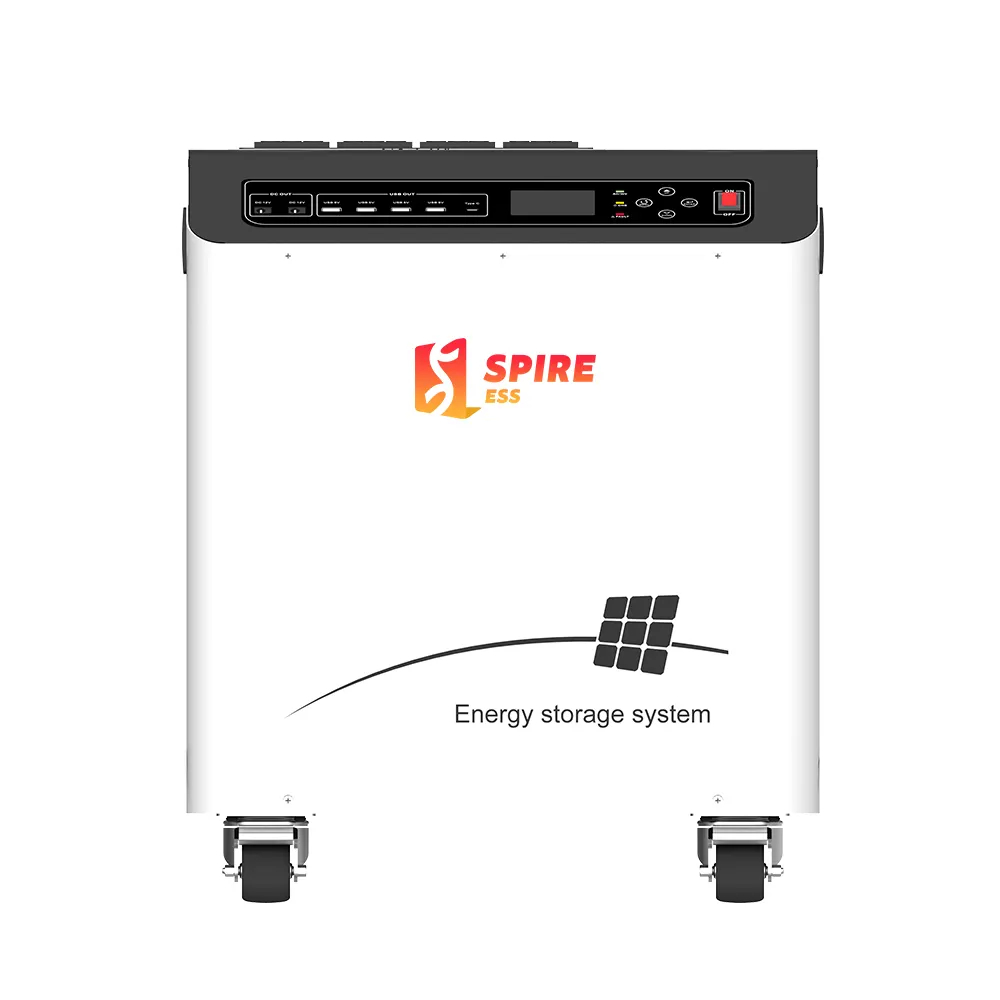 Pure Sine Wave 120Wh Battery Capacity 25.6V 3000W All In One Energy Storage Inverter