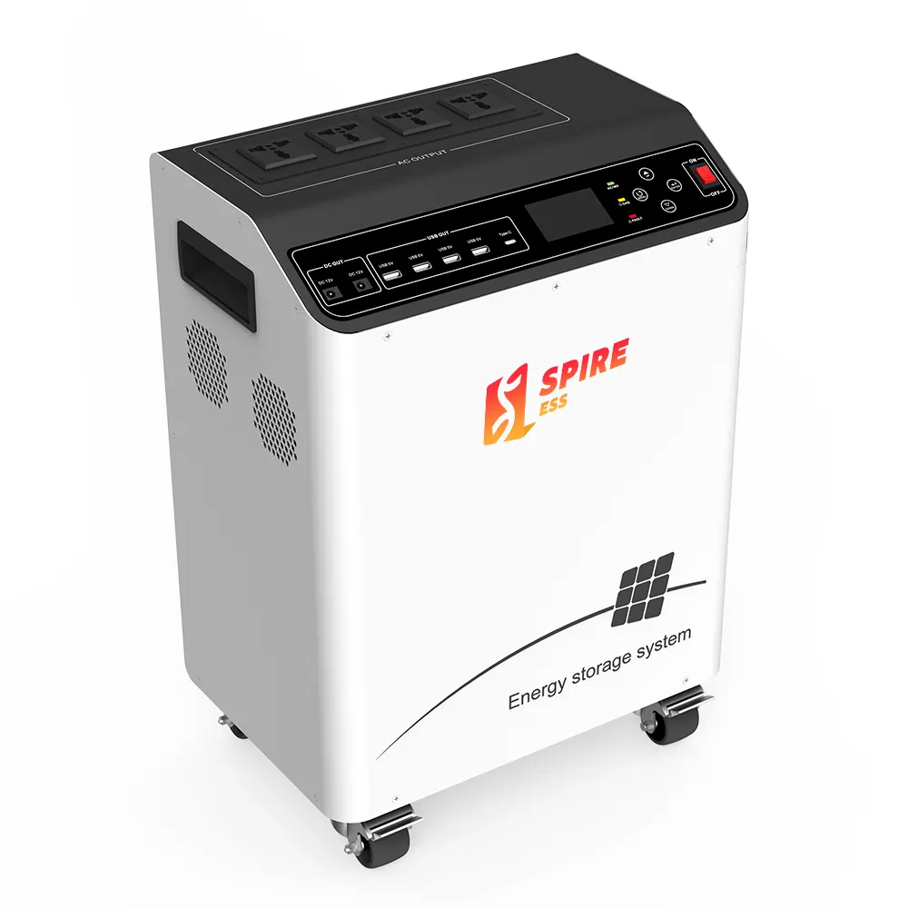 960Wh-3072Wh Optional Solar Energy Storage System 11 Output Ports Pure Sine Wave Solar Inverter