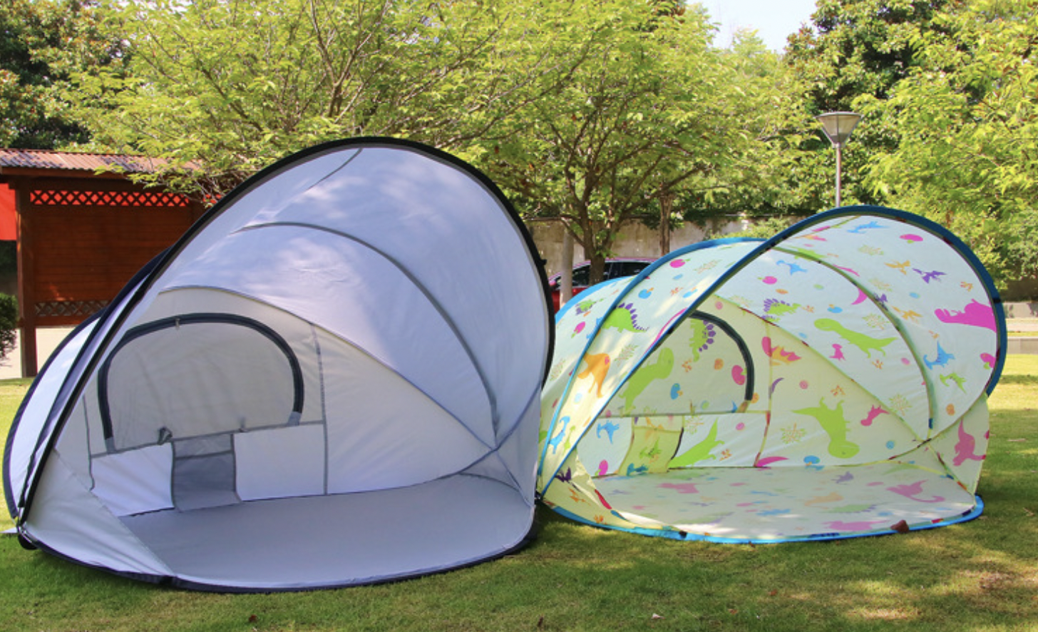 Pop up foldable beach tents