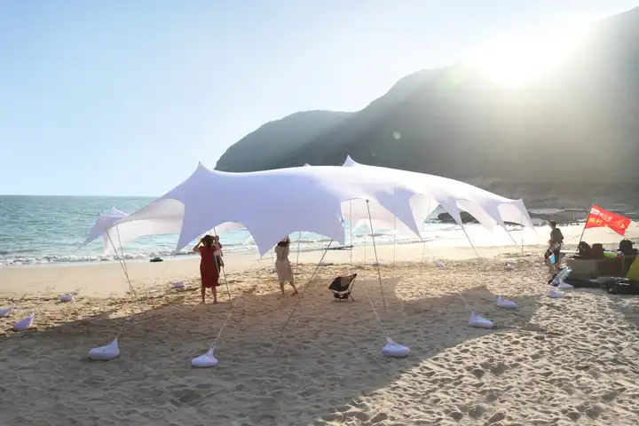 light weight portable spandex beach tent
