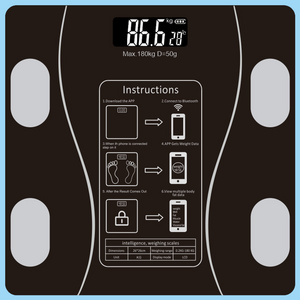 Factory Hot Selling Home Smart Bluetooth Body Fat Scale Suitable for Measuring Body Weight and Fat