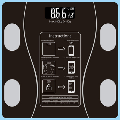 Factory Hot Selling Home Smart Bluetooth Body Fat Scale Suitable for Measuring Body Weight and Fat