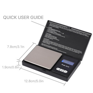 Hot Selling Stainless Steel LCD Digital Pocket Scale Jewelry Gold Balance Weight Mini Electronic Scale