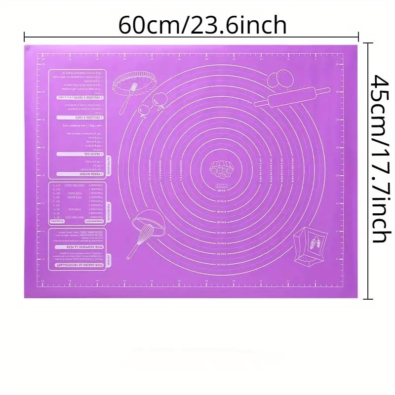 1pc Kneading Mat, 17.72x23.62inch Silicone Pad Baking Mat Sheet Extra Large Baking Mat For Rolling Dough Pizza Dough Non-Stick Mat Kitchen Tools 20,254 reviews 4.7 All reviews are from verified purchases Item reviews (134) Shop reviews (20,254) A Temu bu