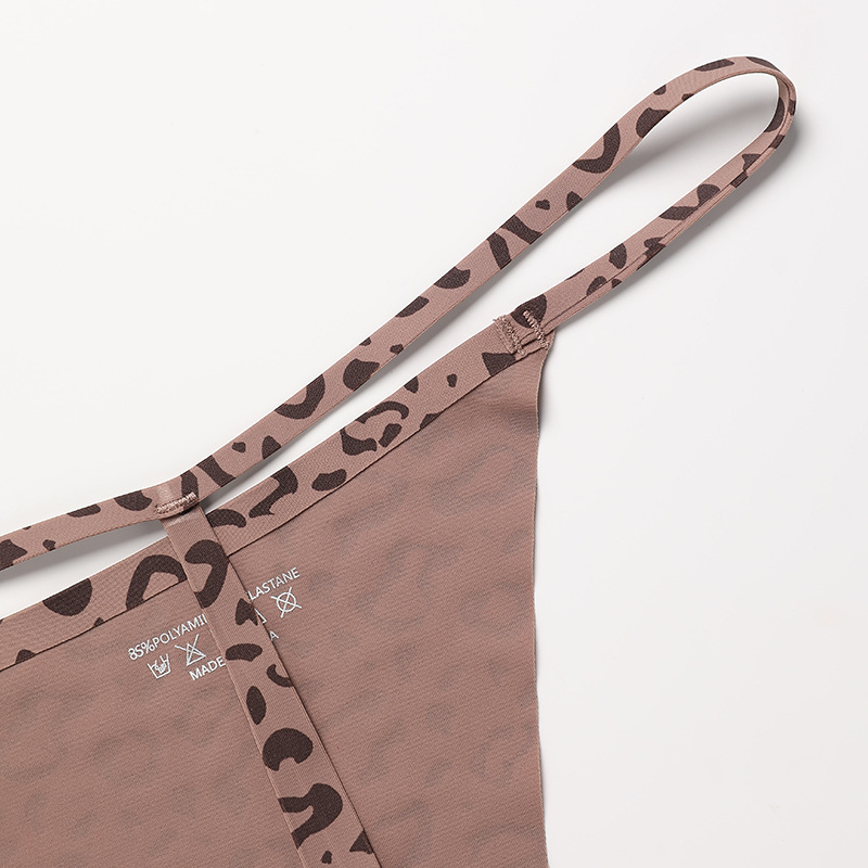 Sexy leopard print thongs, women's panties and underwear