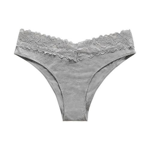 Lace paneled thongs, women's briefs and underwear