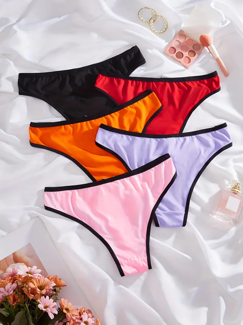 Bow Tie Panties, Comfy & Breathable Stretchy Intimates Panties, Women's Lingerie & Underwear