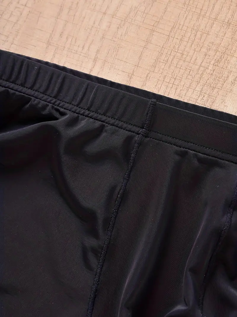 Men's Underwear, Ice Silk Cool Ultra-thin Breathable Soft Comfy Stretchy Boxer Trunks, Sexy Low Rise Underpants