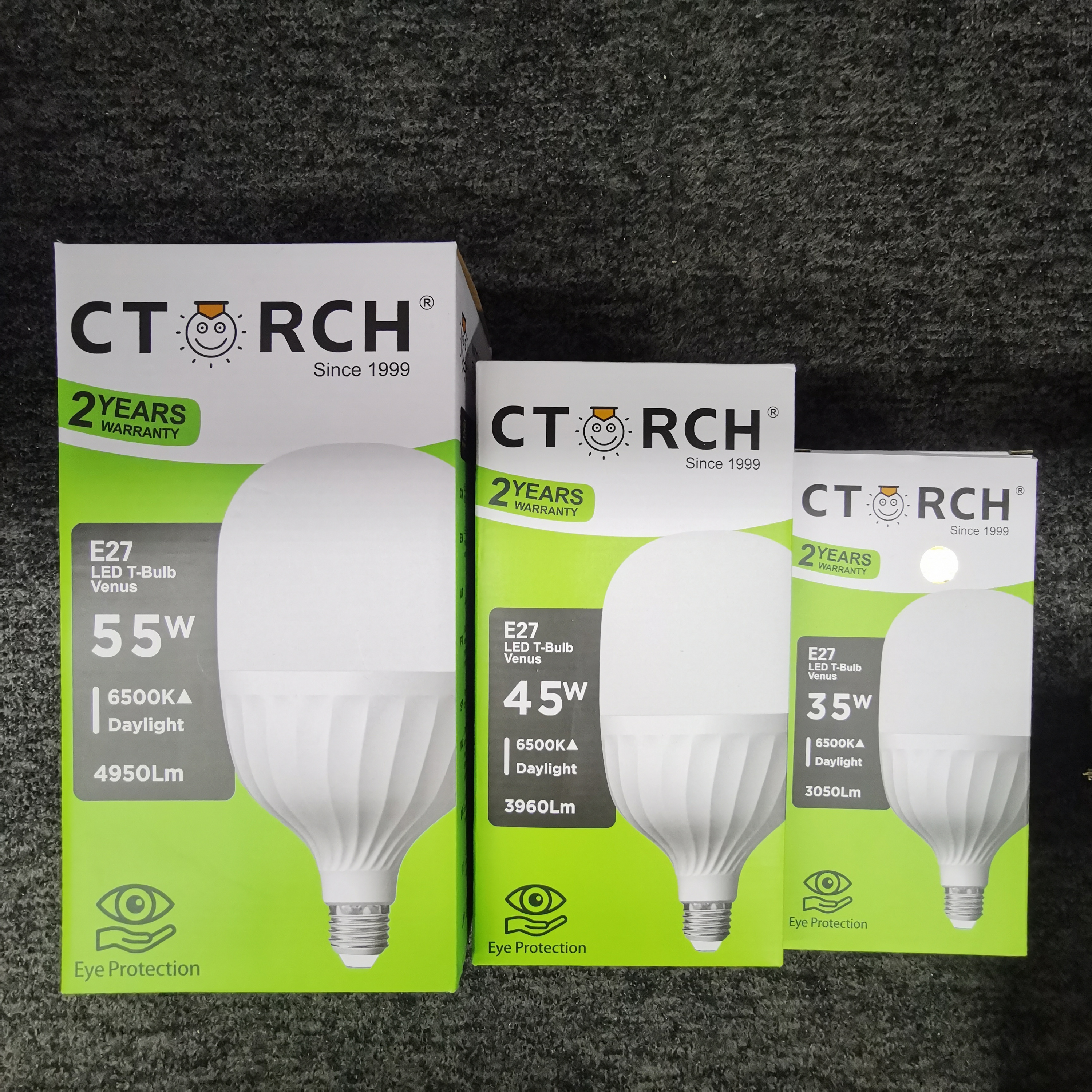 CTORCH high quality chips 2 Years warranty indoor Aluminum T Shape Bulb with 8w 15w 18w 24w 35w 450w 55w E27 B22 led light bulb