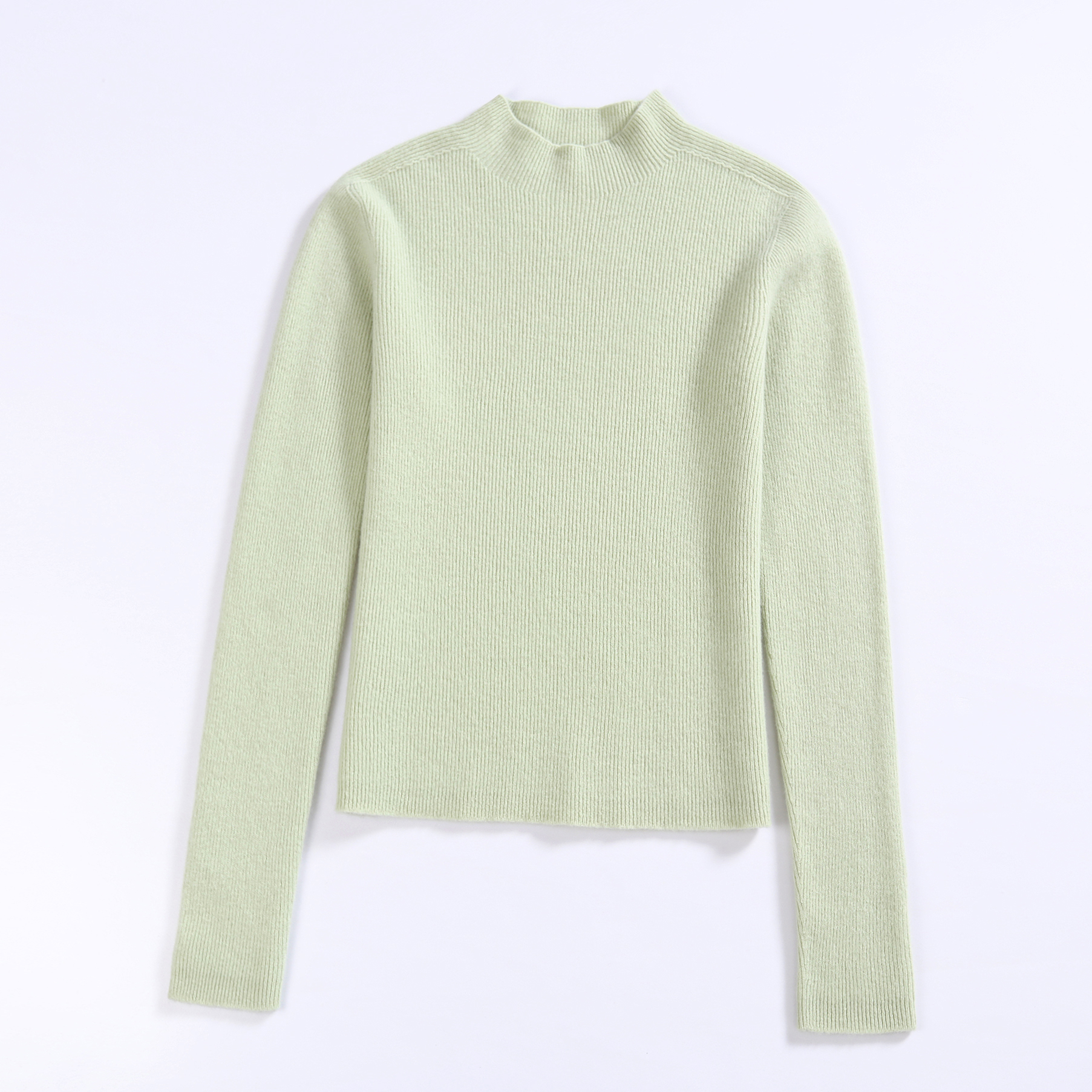 Women's Supersoft Long-Sleeve Wool Knitted Crewneck Sweater