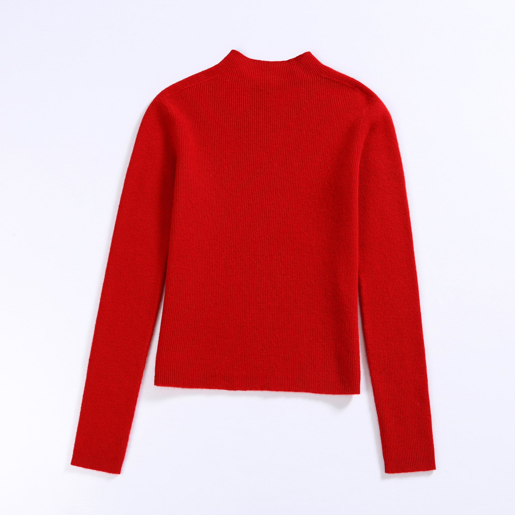 Women's Supersoft Long-Sleeve Wool Knitted Crewneck Sweater