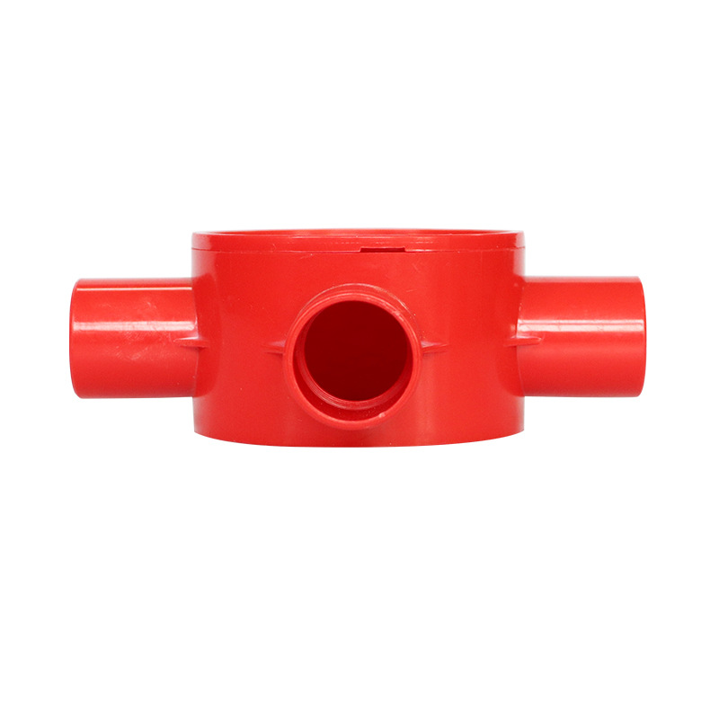 Pvc Two Fork With Cover Round Box Three Or Four Fork Round Octagonal Box Pipe Fittings Embedded Pipe Box