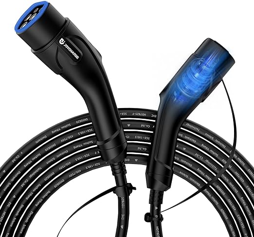 JOYCHARGE Type 2 Charging Cable 11KW 5M 16A, IP55 Waterproof Car Charging Cable Type 2 3 Phase, Mode 3 Charging Cable for Any El