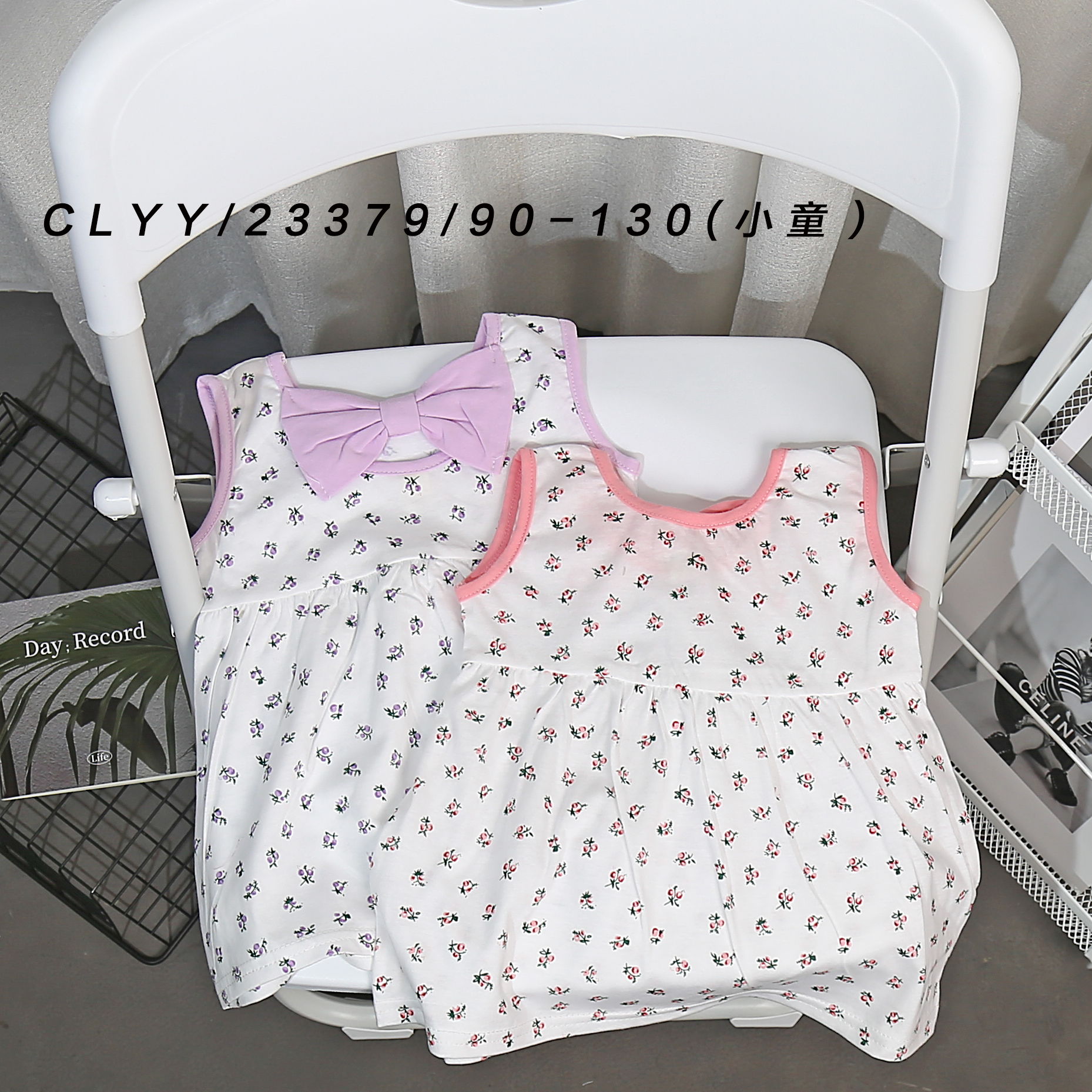 simple cotton baby kids clothes sleeveless T-shirts girls clothing wholesale cheap price
