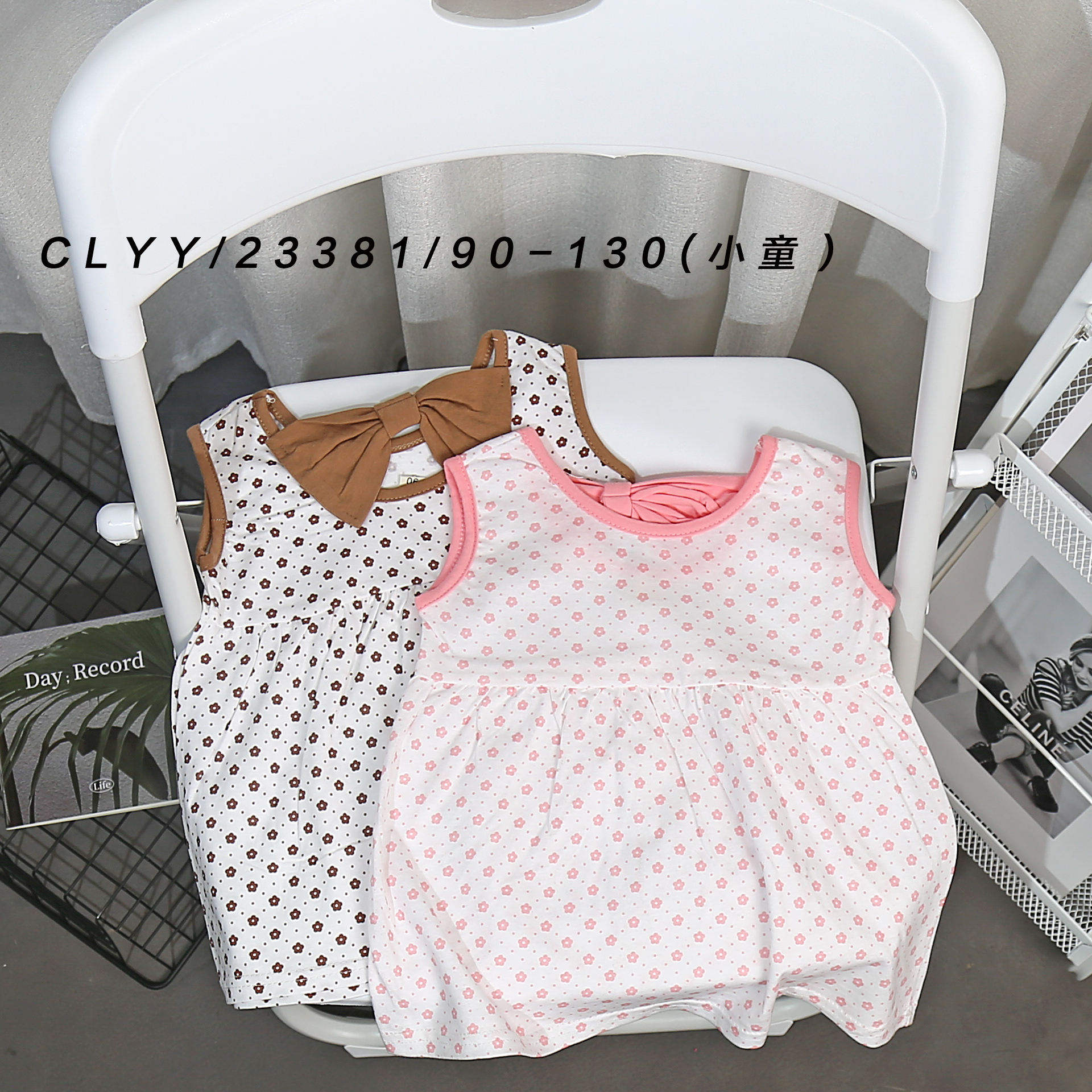 simple cotton baby kids clothes sleeveless T-shirts girls clothing wholesale cheap price