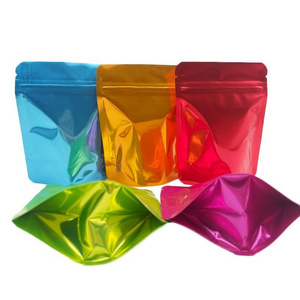 Food Grade Stand Up Pouch Aluminium Foil Bag Resealable Zip Lock Packaging Bags