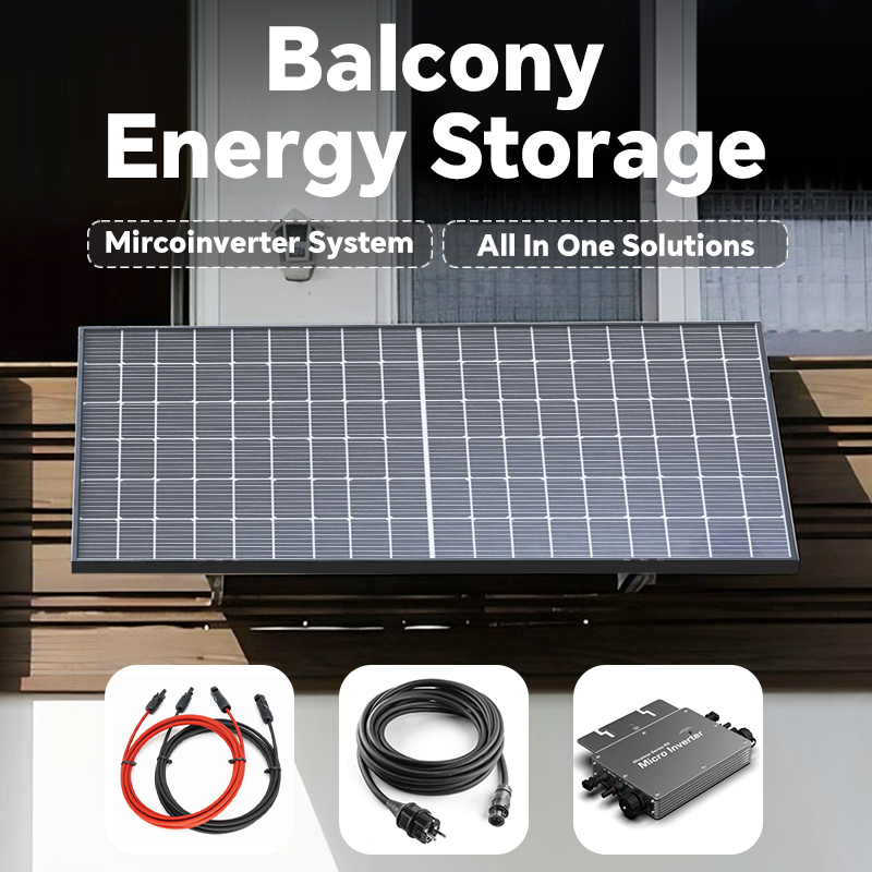 Xiang Cai Easy Installation 2kw 220v Plug And Play All In 1 Balcony Solar System