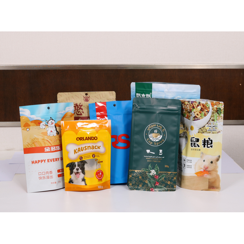 Custom Printed Packaging Plastic Bag With Zipper 1kg 2Kg 5Kg Flour Powder Flat Bottom Stand Up Pouch