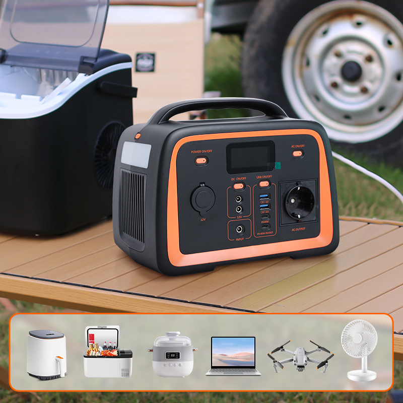 Outdoor camping solar energy storage fast charging lifepo4 battery 300w 500w 1000w solar generator portable power station