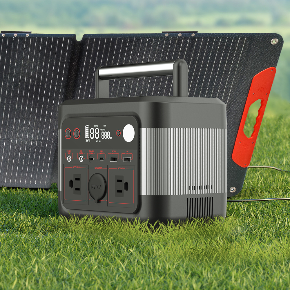 Outdoor fast charging energy solar generator for mobile phone or laptops portable power station