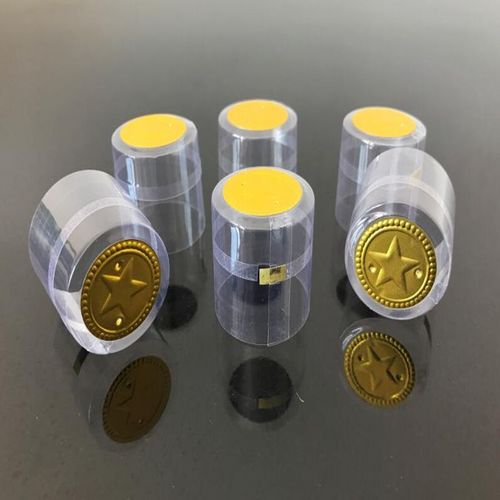 PVC Tear Strip Wine Bottle Heat Shrink Cap Sealing Cover transparent capsule 30mm Pvc Heat Shrink Cap