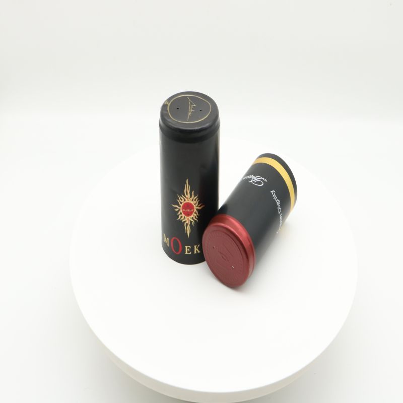 Sustainable Aluminum Shrink Capsules with Tear Strip For Wine Bottles Embossed Logo