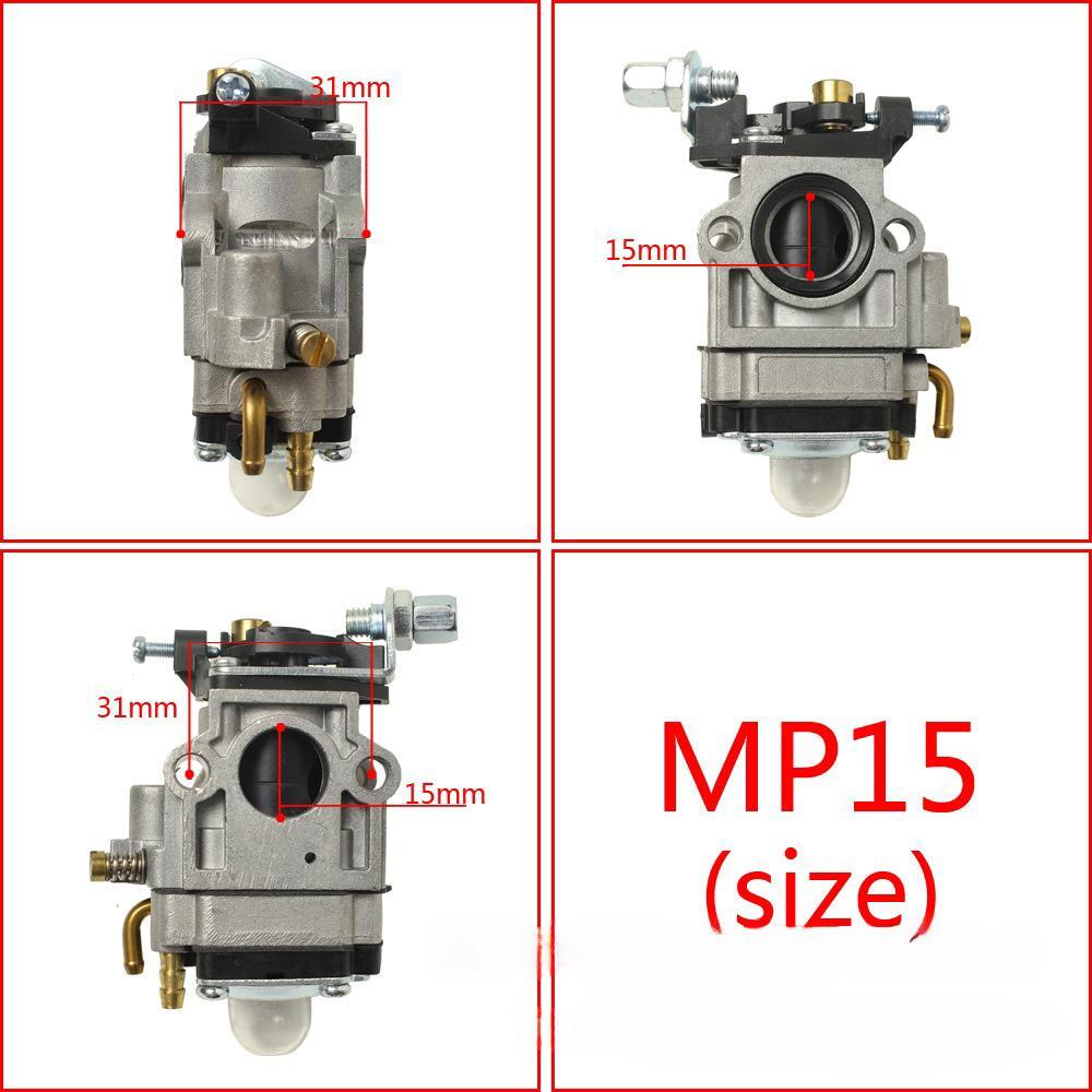 Two Stroke Lawn Mower Carburetor MP15 is suitable for 1E40F-5 40-5 44F-5 40F-5 44F-5