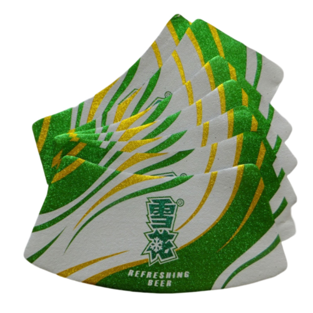 Factory wholesale custom colorful printed design aluminium foil beer neck sticker labels