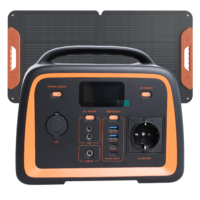 Outdoor camping fast charging lifepo4 battery 300w 500w 1000w solar generator portable power station