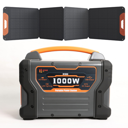 Portable Solar Power Generator With Led Display LiFePO4 Battery 1000W Portable Power Station