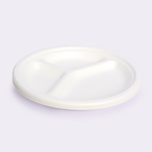 Disposable Tableware 10-inch 3-compartment plate