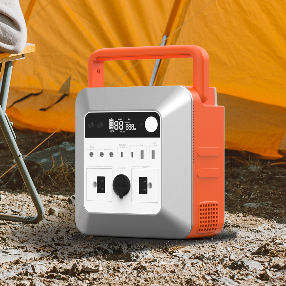700W outdoor camping lithium lon battery charging portable solar power generators power station