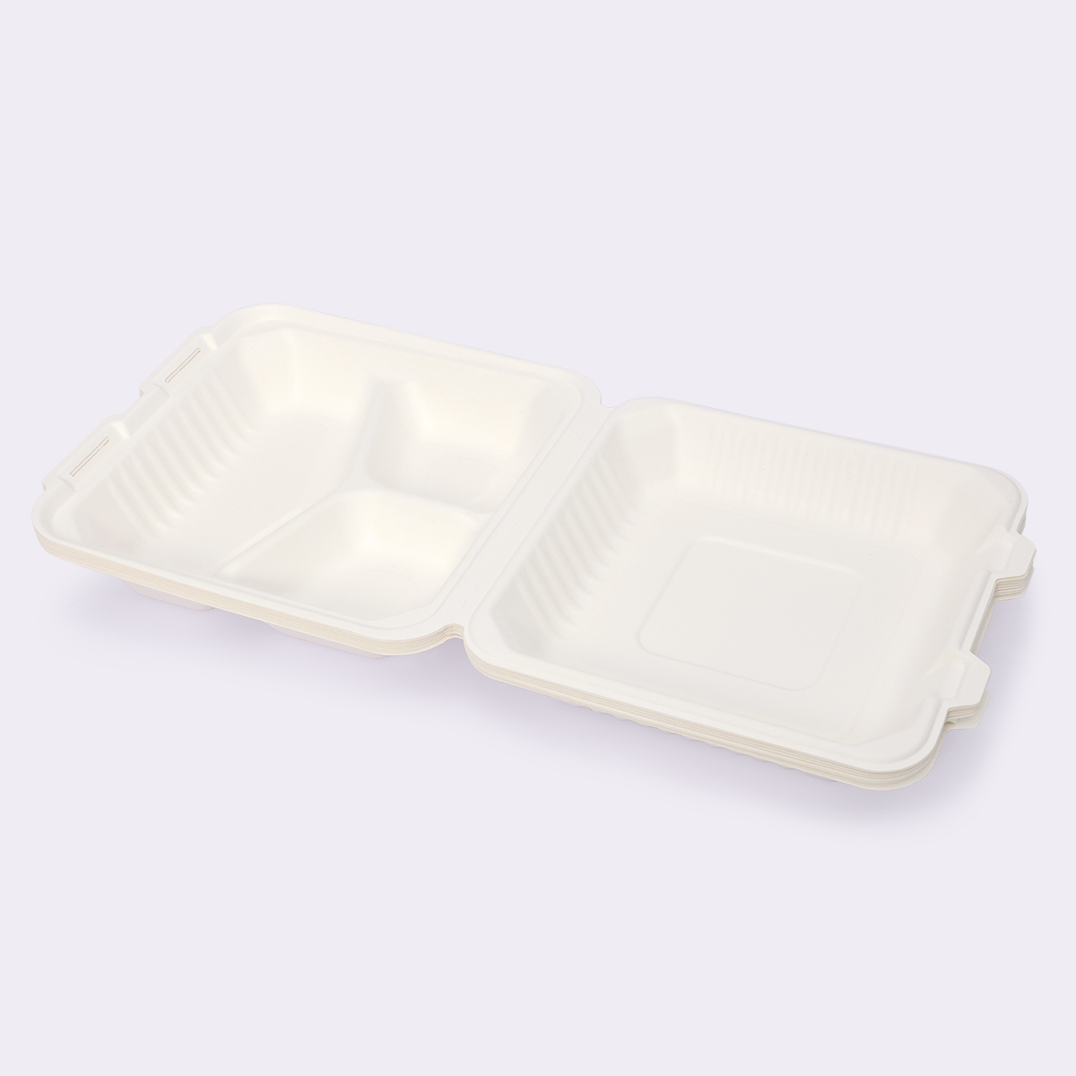 Disposable Tableware 9×9 Inch Flip-top Meal Box