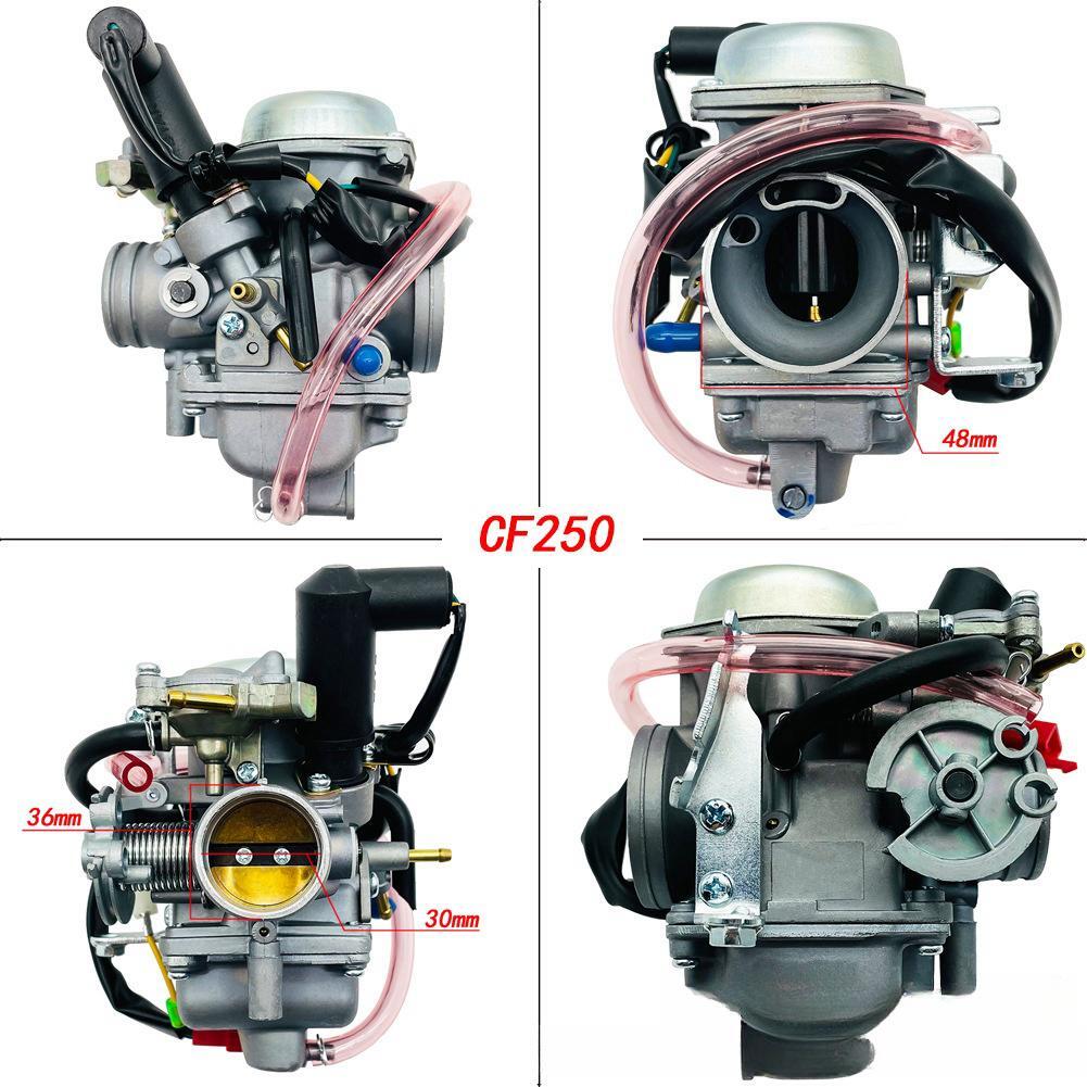 Motorcycle Carburetor: 250cc Water Cooling Scooter ATV QUAD 172MM CF250 CH250 CN250 GY250 HELIX Qlink Commuter 250 Roketa