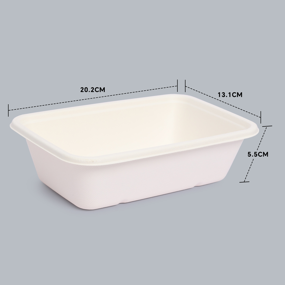 Disposable Tableware 850ml Square Meal Box