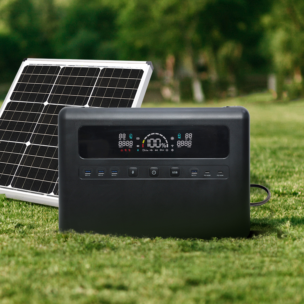 2200W Lifepo4 Battery Fast Wireless Charging Solar Charging Solar Generator Portable Power Station