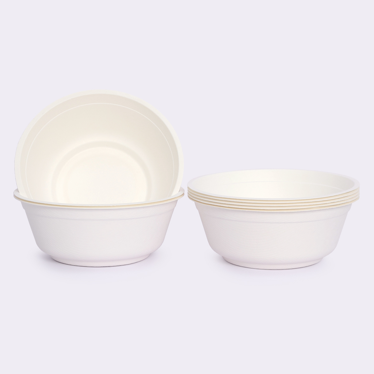 Earth-Friendly Disposable Bowl Tableware 910ml Round Bowl Eco-Friendly Tableware