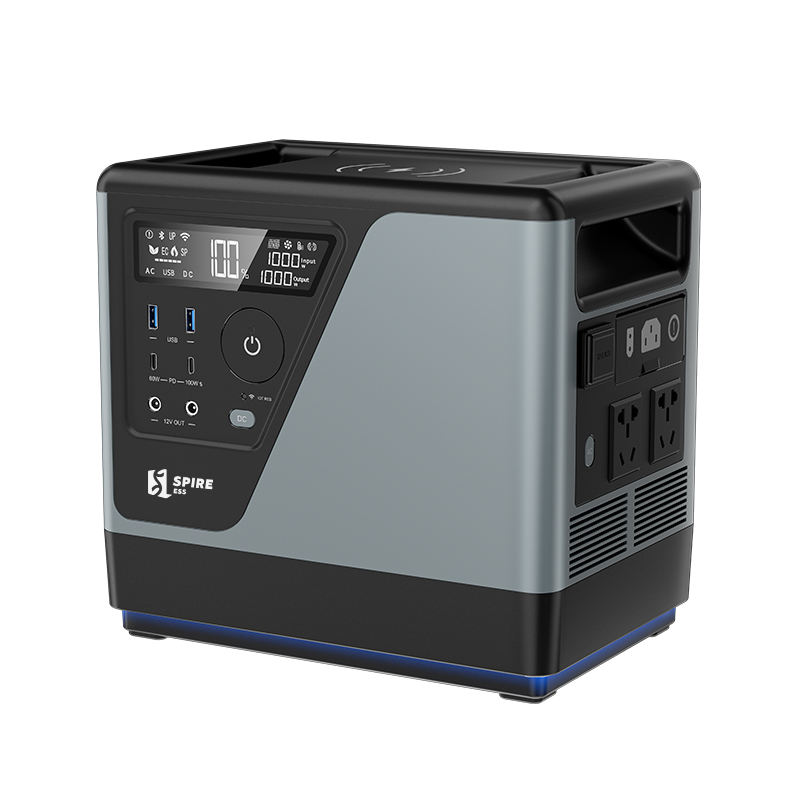 800wh UPS Lifepo4 Battery Power Storage Station Peak 1000W AC Output Camping Portable Power Station