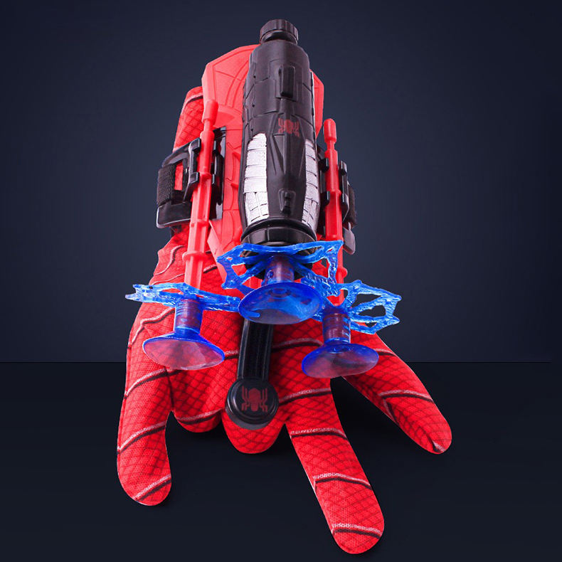 2024 Unisex Superhero Spider-Man Launcher Mitten with Bullet Set Soft ABS PC Materials Hot Children's Educational Toy